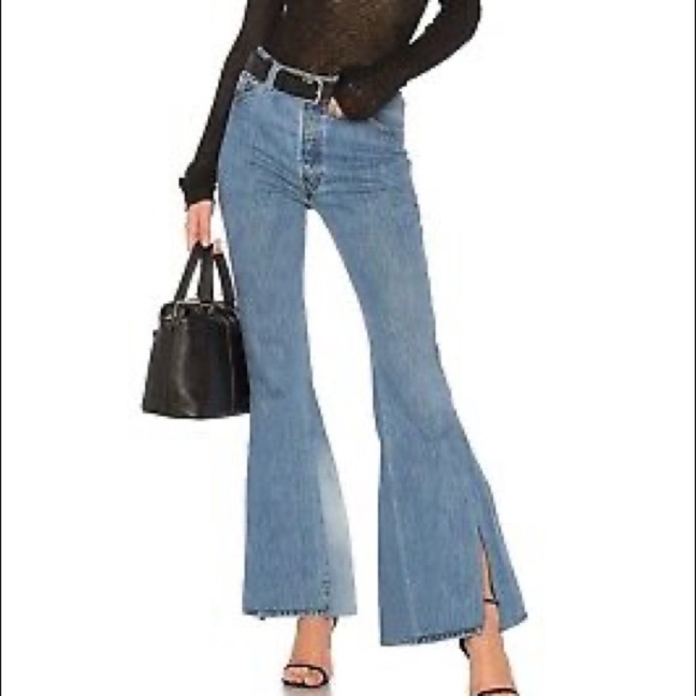 Re/Done High Rise Flare Bell Bottom Jeans SZ 25